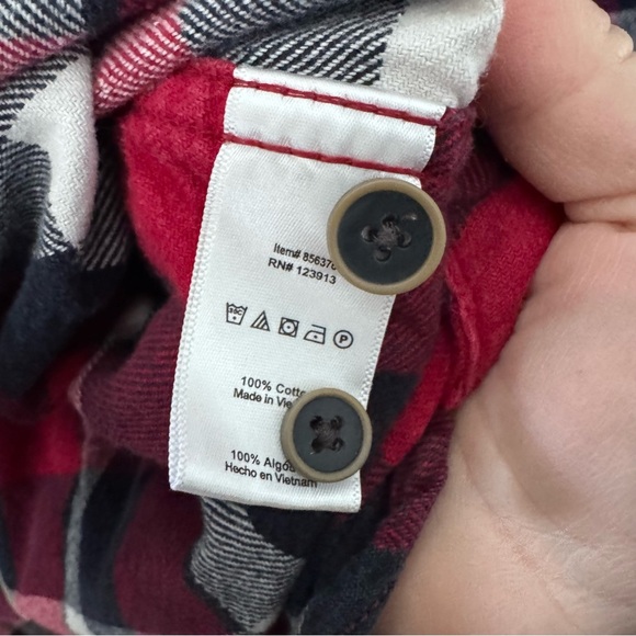 Jachs mens bundle of two XL button down flannels blue and red - Picture 8 of 10